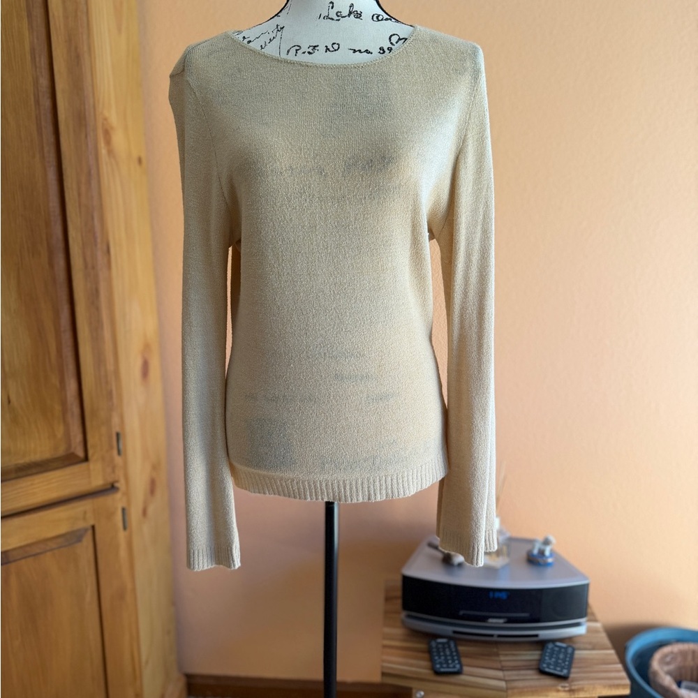 PAIGE Cream Crew Neck Sweater